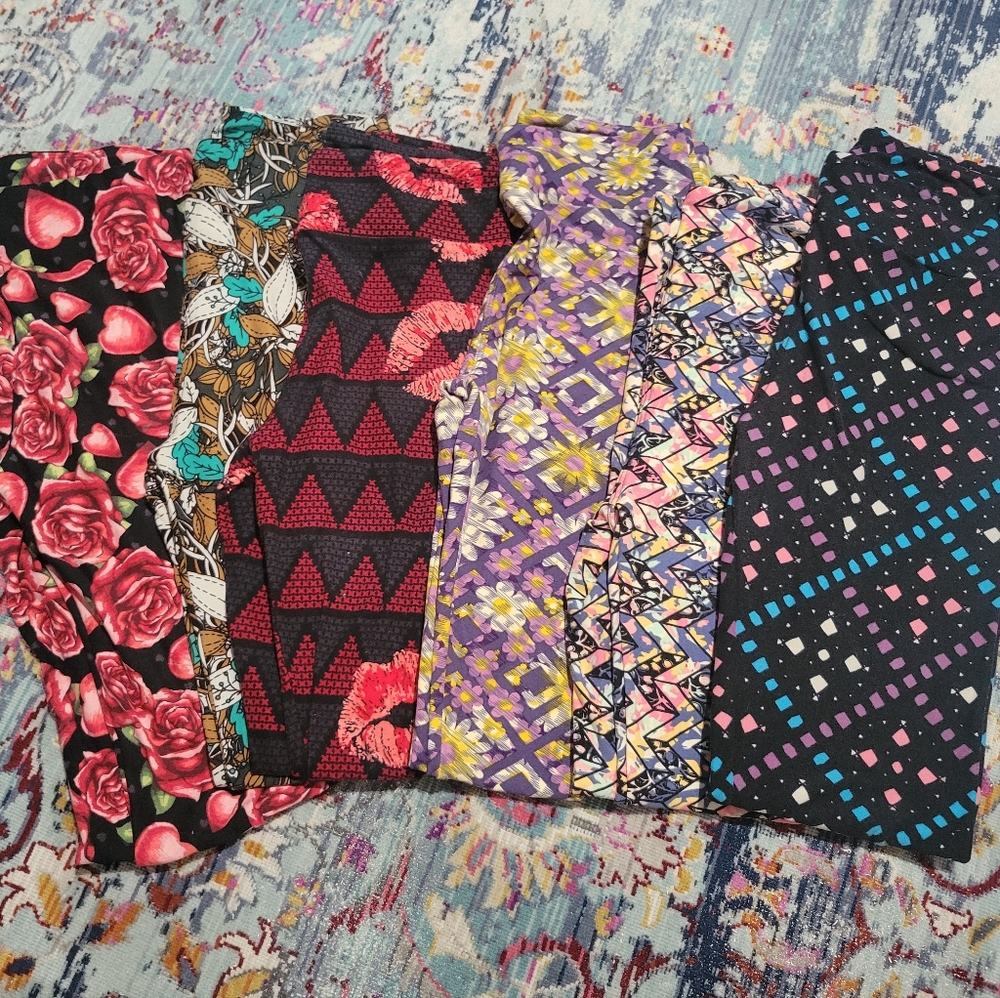 LulaRoe Leggings 6 Pairs